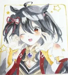 ウマ娘 キタサンブラック 手描きイラスト