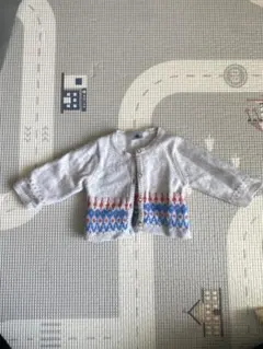 PETIT BATEAU グレー カーディガン 3m