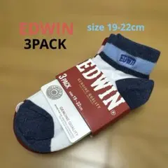 EDWIN 3パックソックス 19-22cmのサムネイル