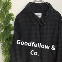 Goodfellow & Co. ダークグリーン チェックネルシャツ 2XB
