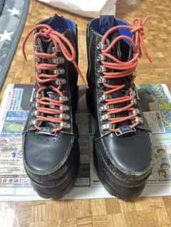 YOSUKE 刺繍デザイン 厚底ブーツ