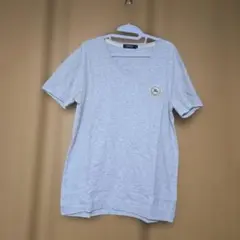 バーバリー ブラックレーベル グレー Vネック Tシャツ
