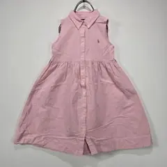 RALPH LAUREN　シャツワンピ　ボタンダウン　オックスフォード　キッズ