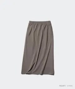 ユニクロ ウルトラストレッチ AIRismロングスカート471592ショート丈L