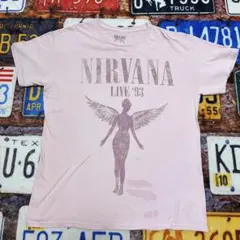 NIRVANA IN UTERO LIVE バンドTシャツ L ロックTのサムネイル