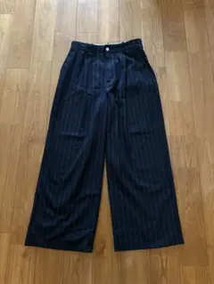 GU beautifulpeople ストライプワイドパンツ