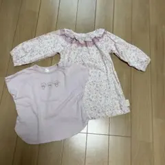 マイメロ90サイズ2枚セット　スモック・Tシャツ