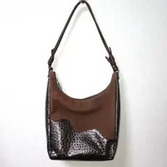 マドラス 良品 異素材 クロコダイル風 ショルダーバッグ 入学式 お出かけのサムネイル