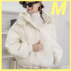 Shein DAZY レディース Mサイズ ホワイト　フード付き 冬物 コート