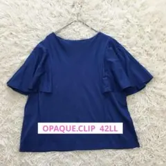 OPAQUE.CLIP 半袖 フレアスリーブ ブルー 42/LL 大きいサイズのサムネイル