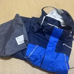 Columbia フード付き　レインコート　青/ネイビー　ジュニア　Mのサムネイル
