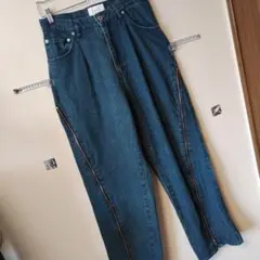 A92）soerte 3WAY サイドジップバギーデニムパンツ サイズ2のサムネイル