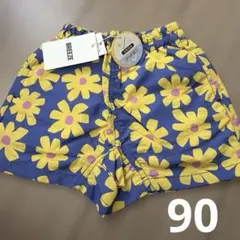 【未使用】breeze 水陸両用パンツ　90cm 花柄