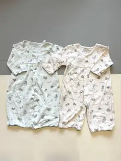 ツーウェイ・ドレスオール 2枚セット 50-60cm