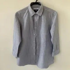 コットンリネンシャツ 7部袖