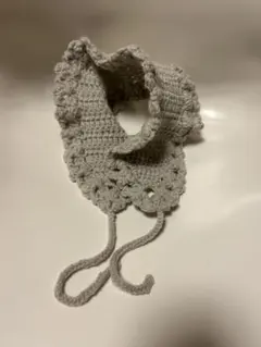 耳当て　イヤーマフ　ヘッドドレス　バブーシュカ　マフラー　ベージュ