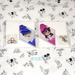 名探偵コナン　アクリルキーホルダーにいてんごオールドスーツ　新蘭セット