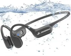 IP68防水 骨伝導イヤホン ブラック