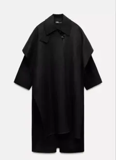 よつば様専用♡ZARA ロングコート　ウールコート　黒
