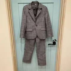 フォーマルスーツセット（チェック柄）　120