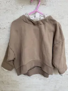 FITH ベージュ フリル襟 トレーナー 100