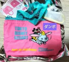 東京ディズニーリゾート　カプセルトイ ミニポーチ　カラビナ付き 【ダンボ】