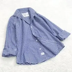 Frank&Eileen フランク&アイリーン　ギンガムチェックシャツ　青白