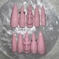 現品限り クロムネイル ピンク y2k シズニルック 地雷系