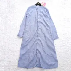 GALERIE VIE　リネンストライプワンピース　トゥモローランド　長袖