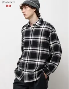 ユニクロ JW ANDERSON jwアンダーソン フランネルシャツ チェック