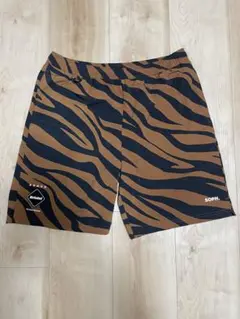 F.C.R.B. PRACTICE SHORTS レオパード柄 青緑 - メルカリ