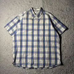 エルエルビーン　半袖シャツ　オンブレ　90s チェック柄　ユニセックス　古着のサムネイル