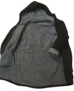 【新品未使用】裏起毛 ロング丈 フード付き 軽アウター コート代わり 秋冬