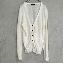 COMME CA ISM (Lサイズ)カーディガン/白/長袖 /レディースのサムネイル