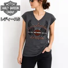 Harley-Davidson レディース Vネック Tシャツ Sサイズのサムネイル