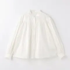 タイプライター ギャザー フリルネックシャツ A DAY IN THE LIFEのサムネイル