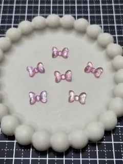 ミニーちゃんリボン風 デコパーツ