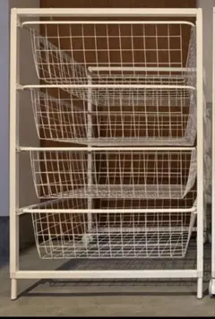 IKEA ヨナクセル【完成品】メッシュバスケット4段 - メルカリ