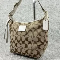 希少色 COACH コーチ シグネチャー ワンショルダー キャンバス