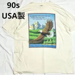 90s シングルステッチ アニマルアートビッグサイズビンテージTシャツ