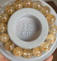 透明度高い13.5イエローヒマラヤマニカランパワーストーン男女兼用ブレスレット