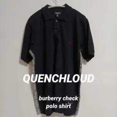 【即日発送】美品。QUENCHLOUD サイドチェック ワンポイントポロシャツ