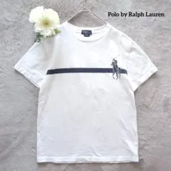 Polo by Ralph Lauren 半袖Tシャツ M 10-12 白 ロゴ