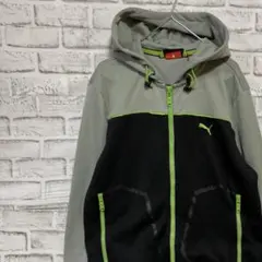 プーマ ジャージ　トラックジャケット　ブラックS ロゴ刺繍88