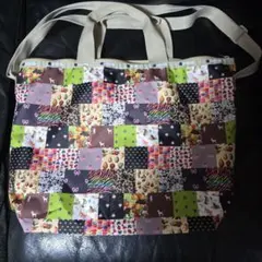 未使用品✨LeSportsac 40周年記念トートバッグ パッチワーク柄 大容量 