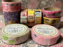 プチジョア　マスキングテープ　廃盤品　キャンディ　ツバメと手紙　11個まとめ売りのサムネイル