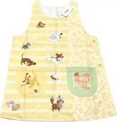 【新品】保育士キャラクターエプロンDisney Dog(イエロー)M-Lのサムネイル