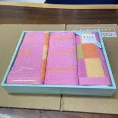 ELLE タオルセット　35×40cm 3枚入り カラフル　-201