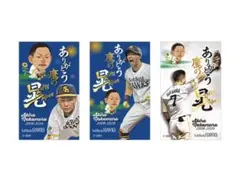 ソフトバンクホークス テレQコラボ　中村晃選手引退記念　ステッカー　3枚セット