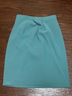 タイトスカート ターコイズブルー ウエストゴム vintageのサムネイル
